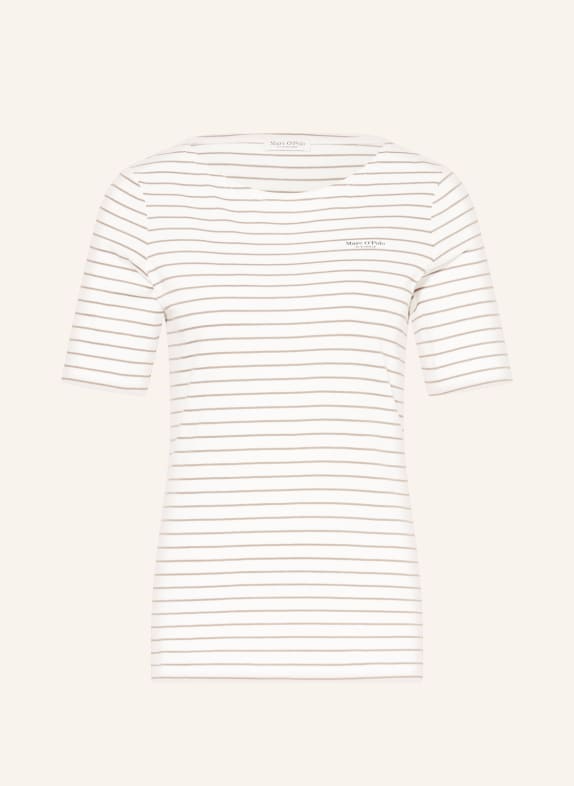 Marc O'Polo T-Shirt WEISS/ BEIGE