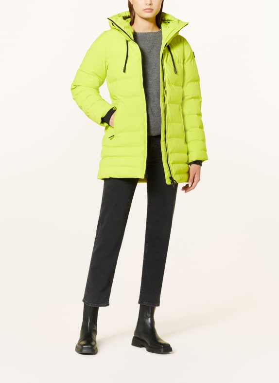 WELLENSTEYN Quilted jacket CORDOBA with SORONA®AURA insulation LIGHT GREEN
