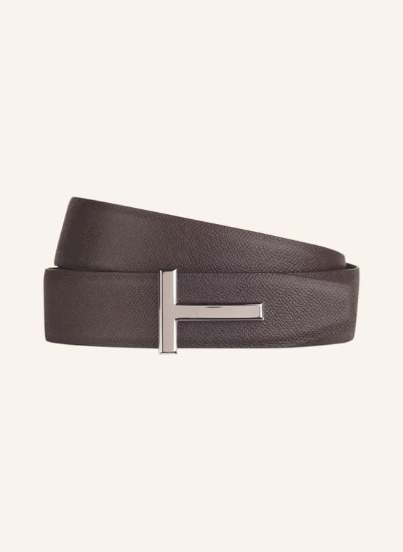 TOM FORD Reversible leather belt DARK BROWN/ BLACK
