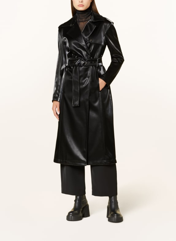 PATRIZIA PEPE Trench coat in leather look