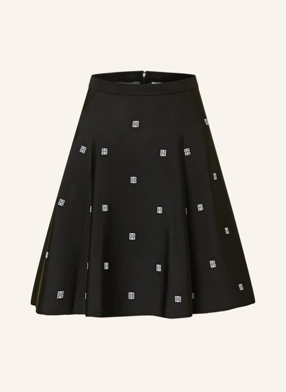 GIVENCHY Jersey skirt BLACK