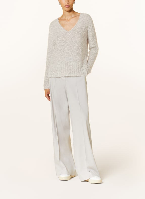 FABIANA FILIPPI Bouclé sweater with sequins and mohair