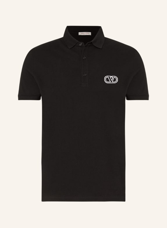 VALENTINO Piqué polo shirt BLACK