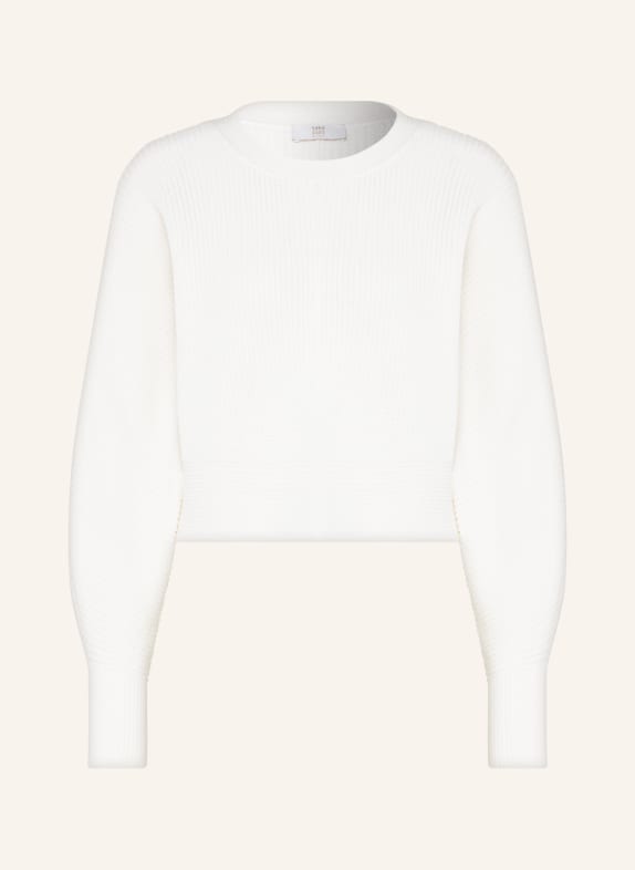 RIANI Cropped-Pullover aus Merinowolle WEISS