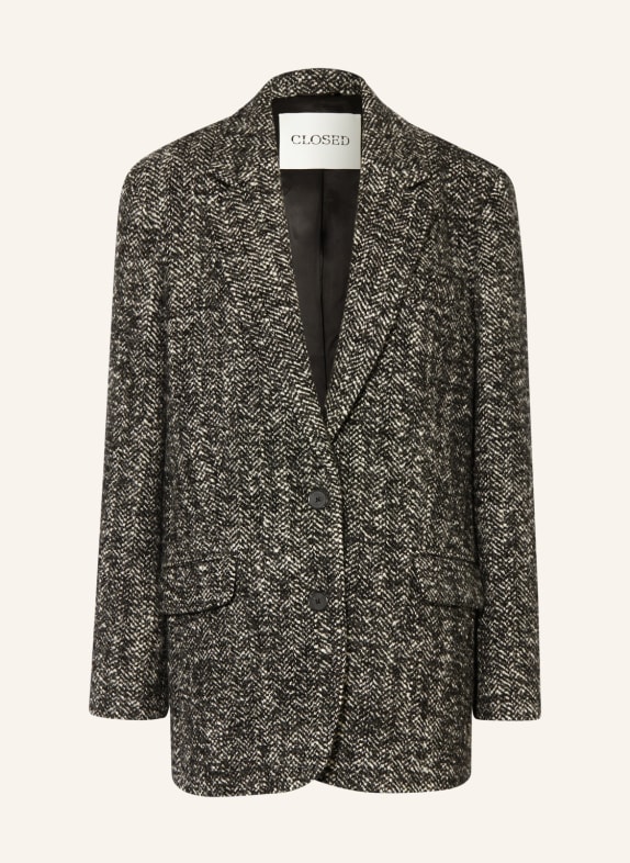 CLOSED Oversized-Blazer aus Tweed SCHWARZ/ WEISS