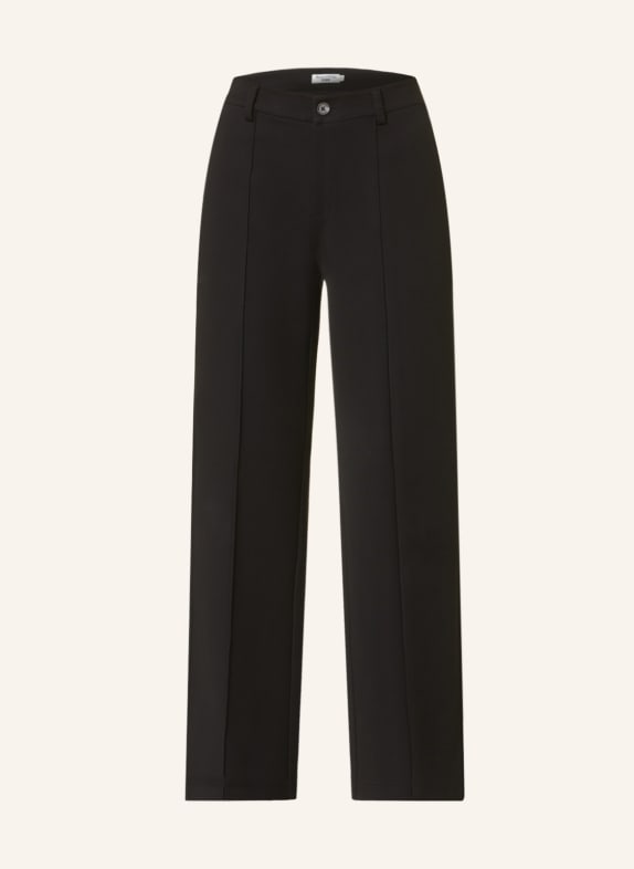 Marc O'Polo DENIM Wide leg trousers made of jersey BLACK