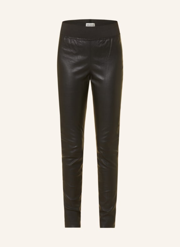 lollys laundry Leather trousers LOLLY BLACK