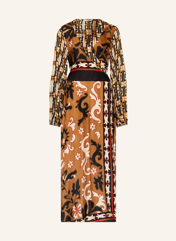 summum woman Kleid BRAUN/ SCHWARZ/ ECRU
