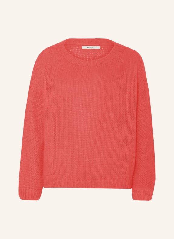 summum woman Sweater with mohair RED