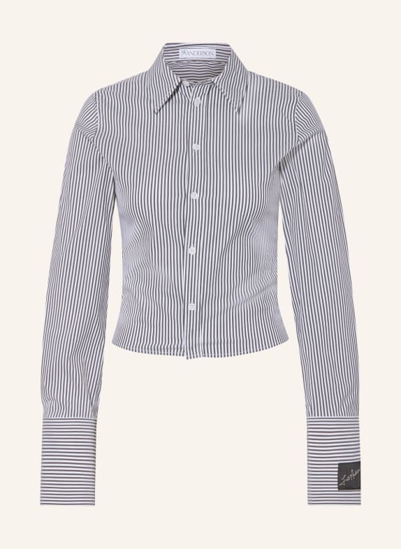 JW ANDERSON Shirt blouse DARK GRAY/ WHITE