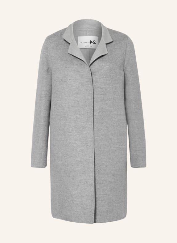 manzoni 24 Wool coat with cashmere LIGHT GRAY