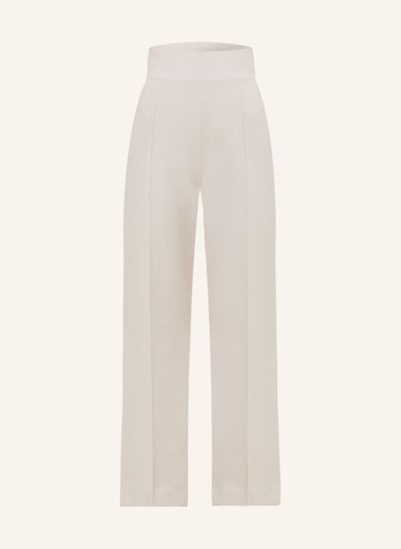 darling harbour Wide leg trousers made of jersey LIGHT GRAY