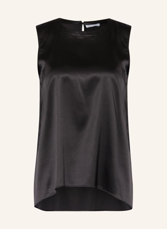 MRS & HUGS Blusentop aus Seide SCHWARZ
