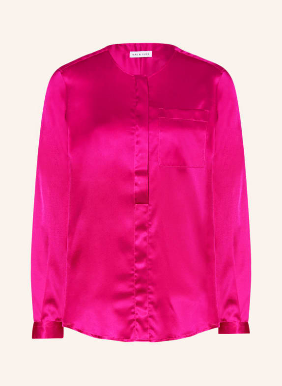 MRS & HUGS Hemdbluse aus Seide PINK