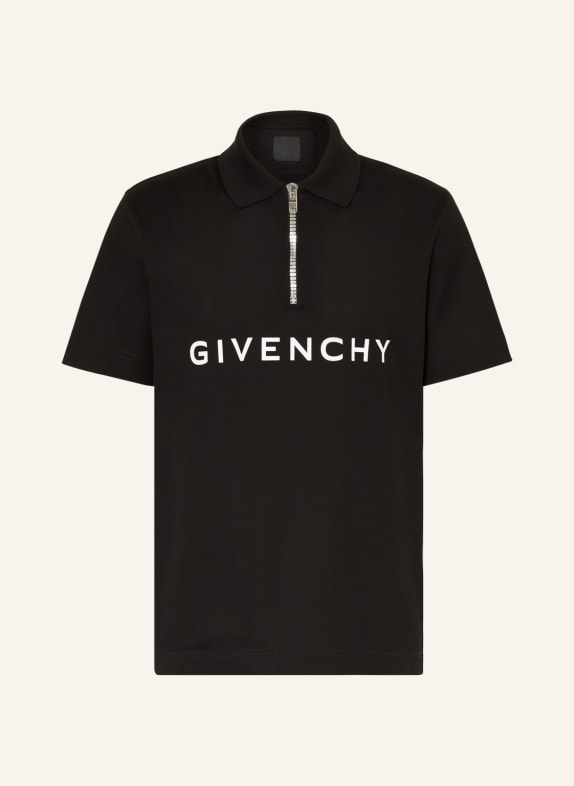 GIVENCHY Piqué polo shirt BLACK