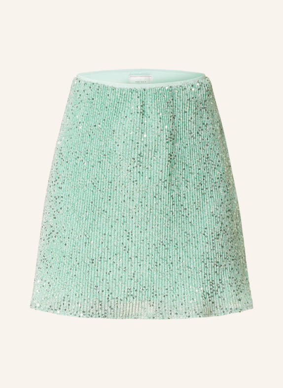 NEO NOIR Skirt MIVA with glitter thread and sequins LIGHT GREEN