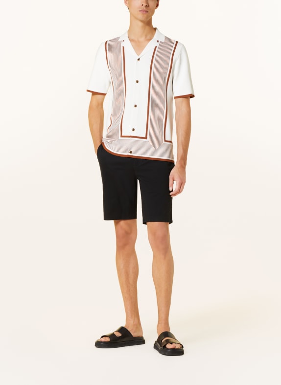 REISS Pantaloni scurți WICKET NEGRU