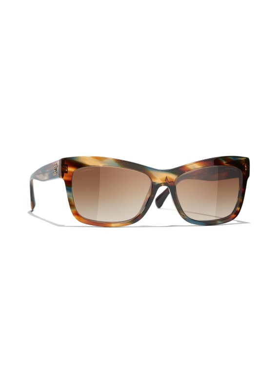 CHANEL Rectangular sunglasses 1735S5 - HAVANA/ BROWN GRADIENT