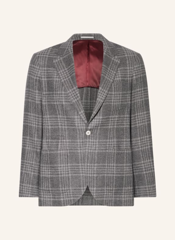 BRUNELLO CUCINELLI Tailored jacket slim fit LIGHT GRAY/ GRAY