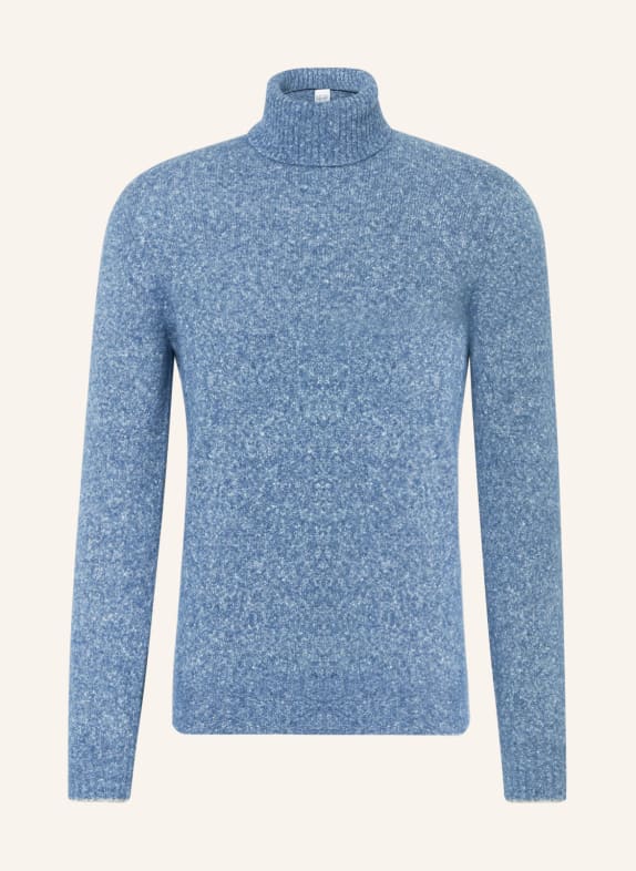 BRUNELLO CUCINELLI Turtleneck sweater with alpaca BLUE