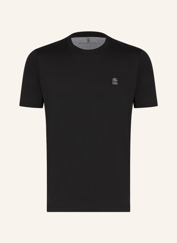 BRUNELLO CUCINELLI T-shirt CZARNY