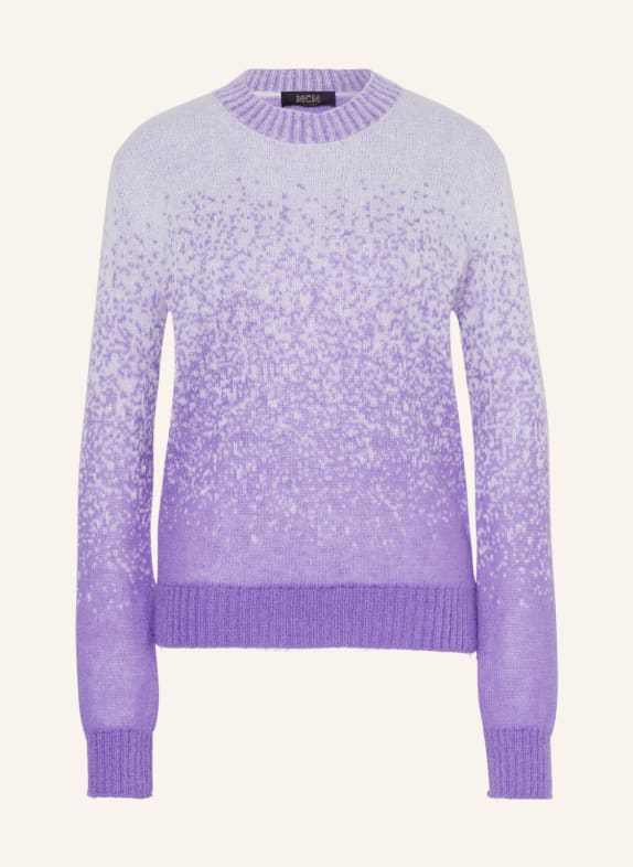 MCM Pullover mit Mohair WEISS/ LILA