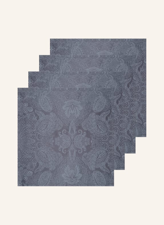 GARNIER-THIEBAUT Set of 4 cloth napkins MILLE ISAPHIRE MINI