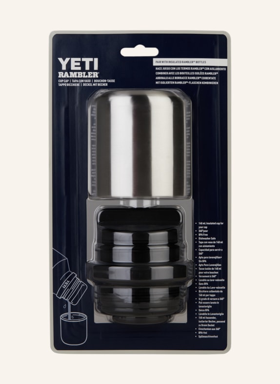 YETI Water bottle stopper RAMBLER® BLK BLACK