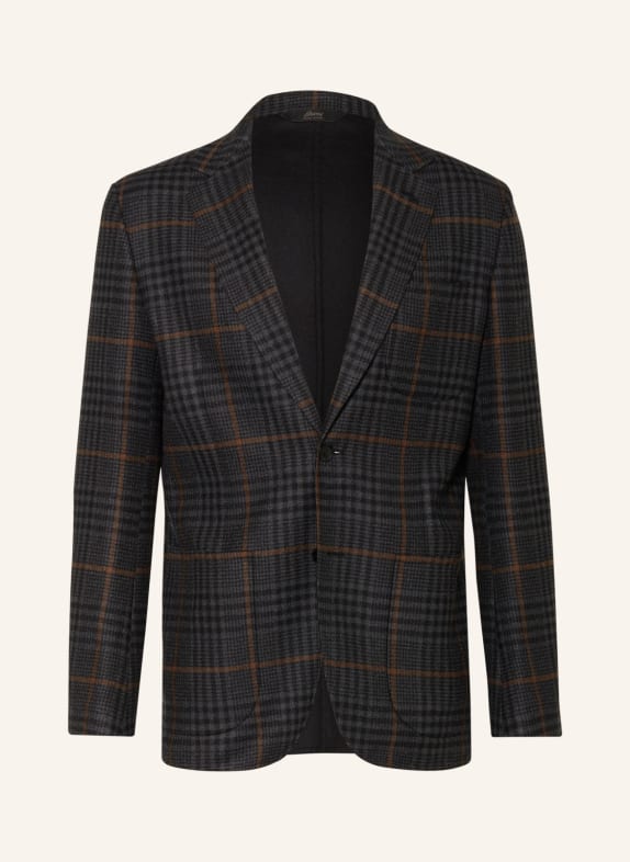 Brioni Sakko Slim Fit SCHWARZ/ DUNKELGRAU/ BRAUN