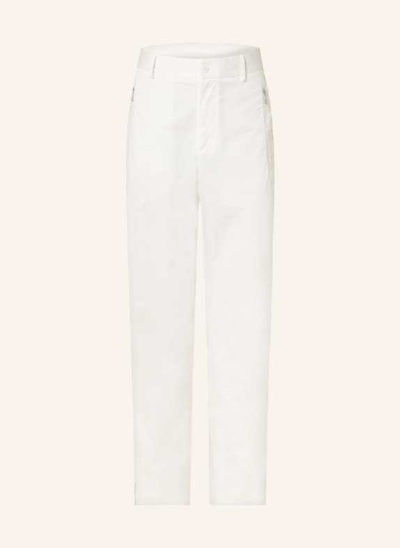 MONCLER Trousers extra slim fit with tuxedo stripe WHITE