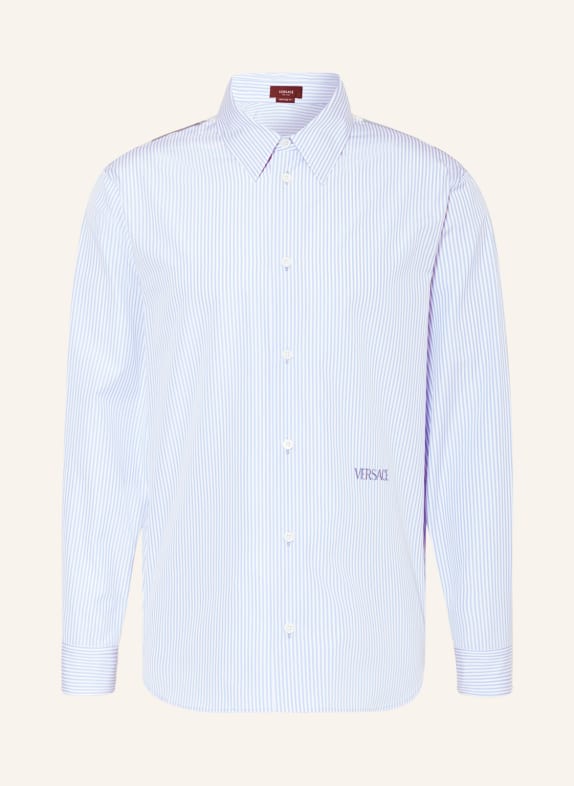 VERSACE Shirt Heritage fit WHITE/ LIGHT BLUE