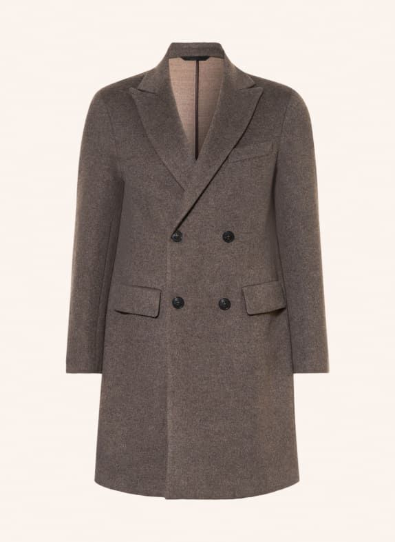 manzoni 24 Wool coat with cashmere BROWN