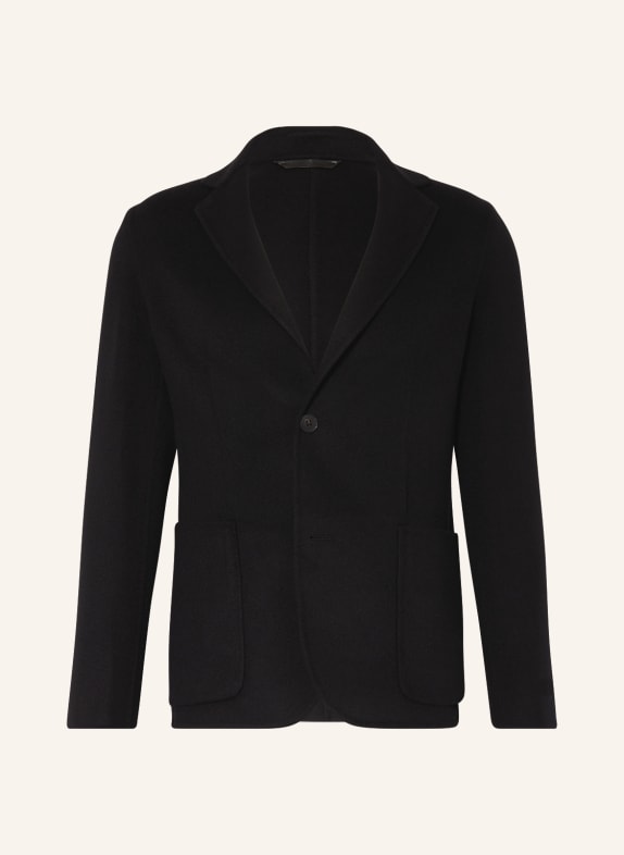 manzoni 24 Tailored jacket slim fit with cashmere BLACK