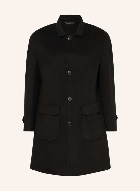 manzoni 24 Wool coat with cashmere BLACK