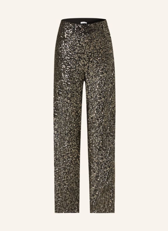 MRS & HUGS Trousers with sequins DARK GRAY