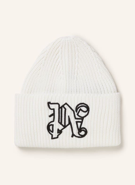 Palm Angels Beanie WHITE/ BLACK