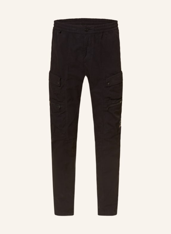 C.P. COMPANY Cargo pants in jogger style slim fit BLACK