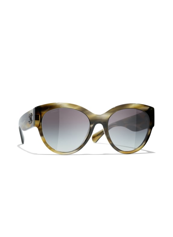 CHANEL Cat-eye shaped sunglasses 1729S6 - HAVANA/ GRAY GRADIENT
