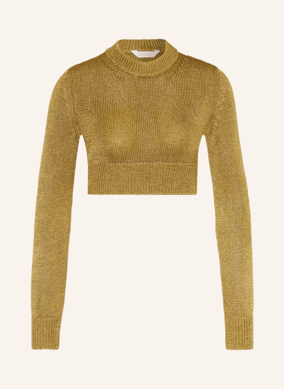 Palm Angels Cropped-Pullover GOLD