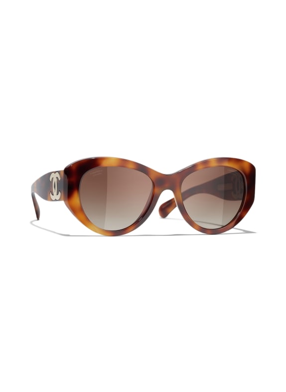 CHANEL Cat-eye shaped sunglasses 1295S9 - HAVANA/ BROWN GRADIENT