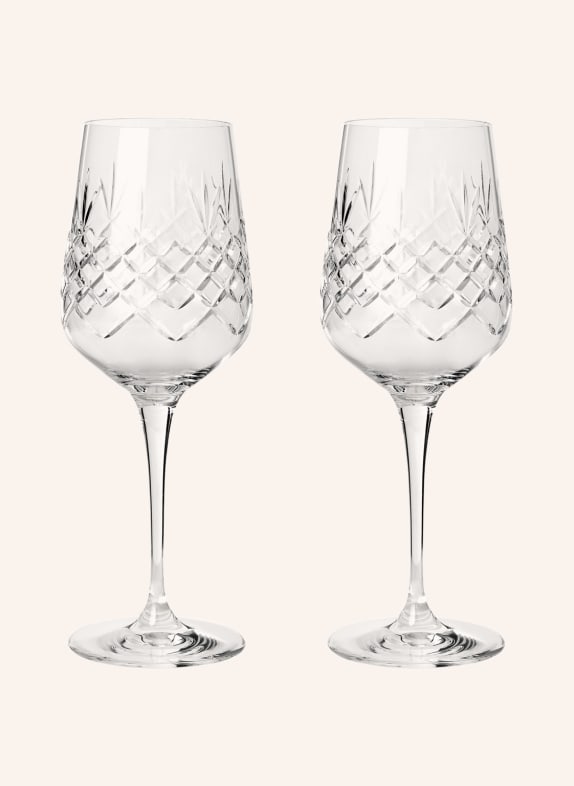 FREDERIK BAGGER Set of 2 wine glasses CRISPY MADAME TOPAZ WHITE
