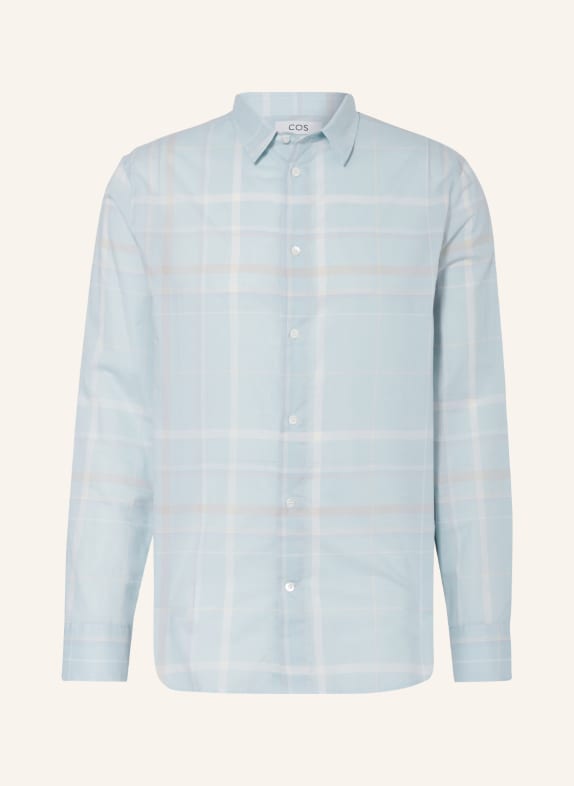 COS Shirt JAMES relaxed fit LIGHT BLUE/ WHITE/ LIGHT BROWN