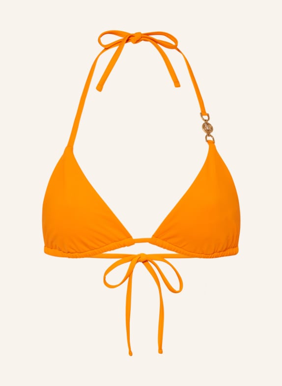 VERSACE Triangle bikini top ORANGE