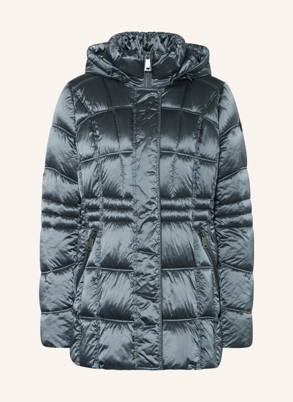 GIL BRET Quilted jacket with detachable hood and DUPONT™ SORONA® insulation DARK GRAY