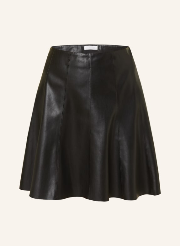 rich&royal Skirt in leather look BLACK