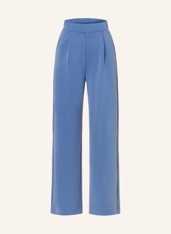 rich&royal Wide leg trousers made of jersey BLUE