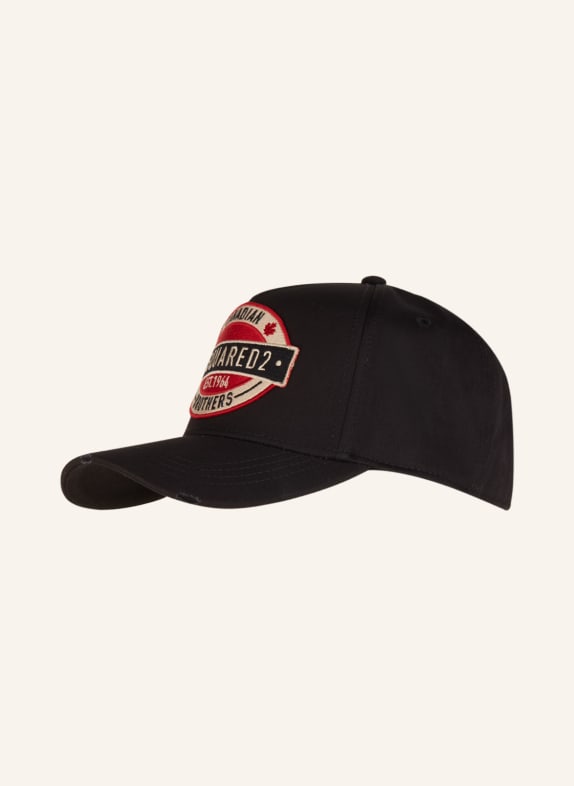DSQUARED2 Cap CANADIAN BROTHERS SCHWARZ/ ROT