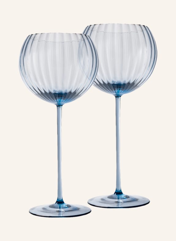 ANNA VON LIPA Set of 2 wine glasses LYON BLUE GRAY