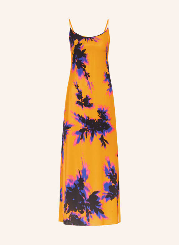 VANILIA Kleid ORANGE/ SCHWARZ/ BLAU