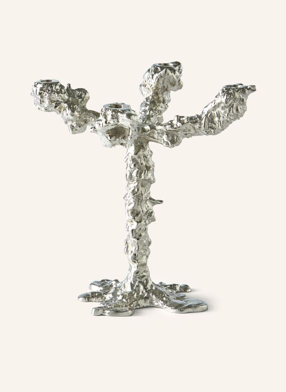 POLSPOTTEN Kerzenhalter DRIP SILBER